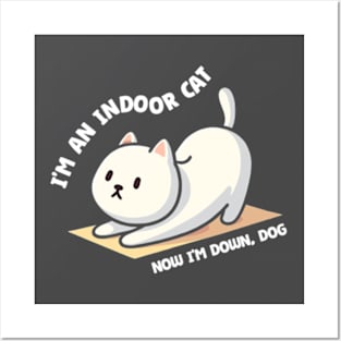 Indoor Cat - Lazy Cat Awesome Gift Posters and Art